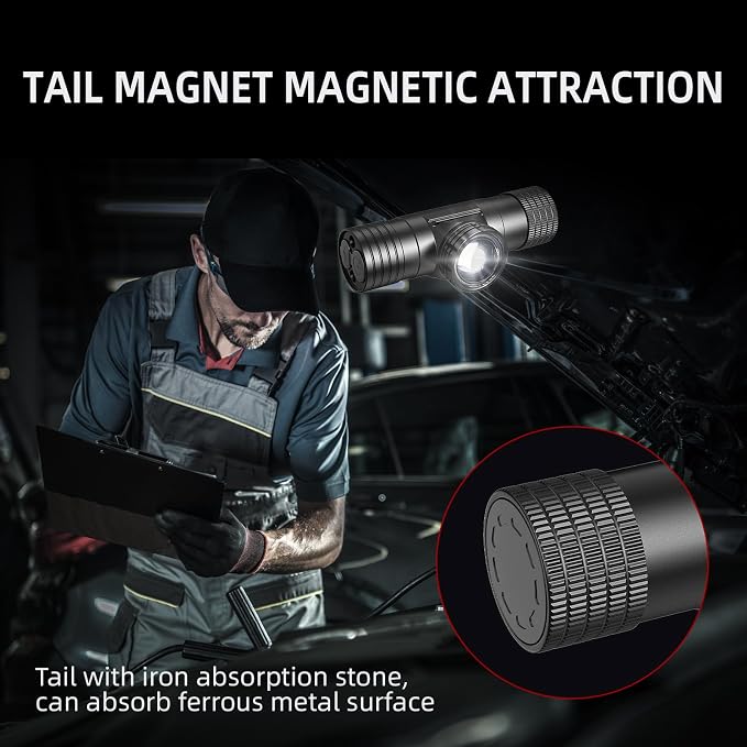 Headlamp Rechargeable, Super Bright Zoomable Headlamps, IPX6 Waterproof - Image 6
