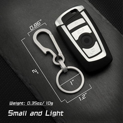 PJYTAC Key Chain Clip Titanium Carabiner Keychain Quick Release Carabiner - Image 3