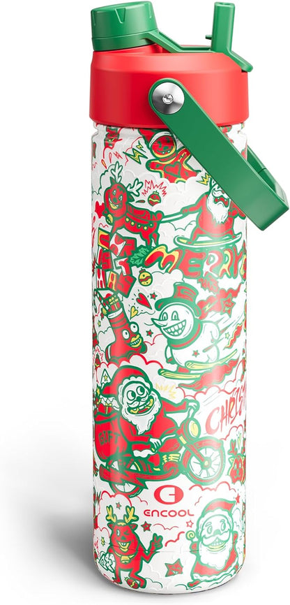 ENCOOL Christmas Insulated Water Bottle by ENCOOL