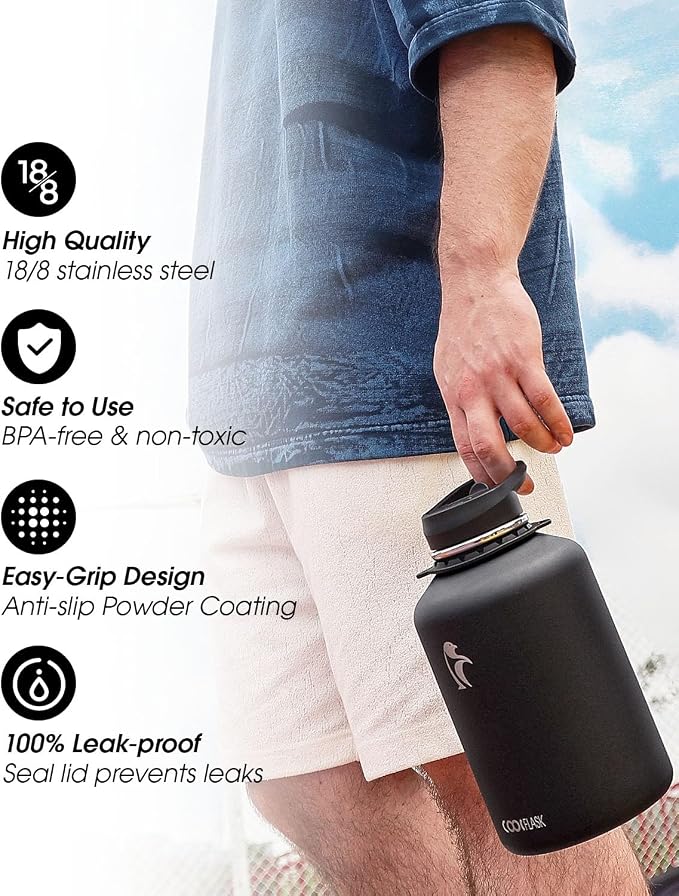 Coolflask 64oz Insulated Water Bottle - Image 5