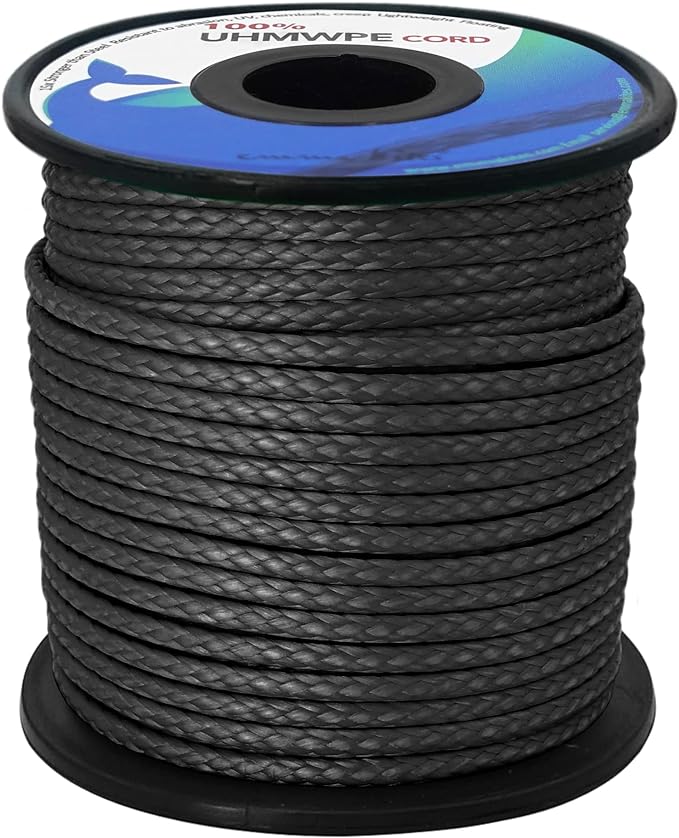 emma kites Hollow UHMWPE Braided Cord 1.3mm, 2mm Spliceable by emmakites