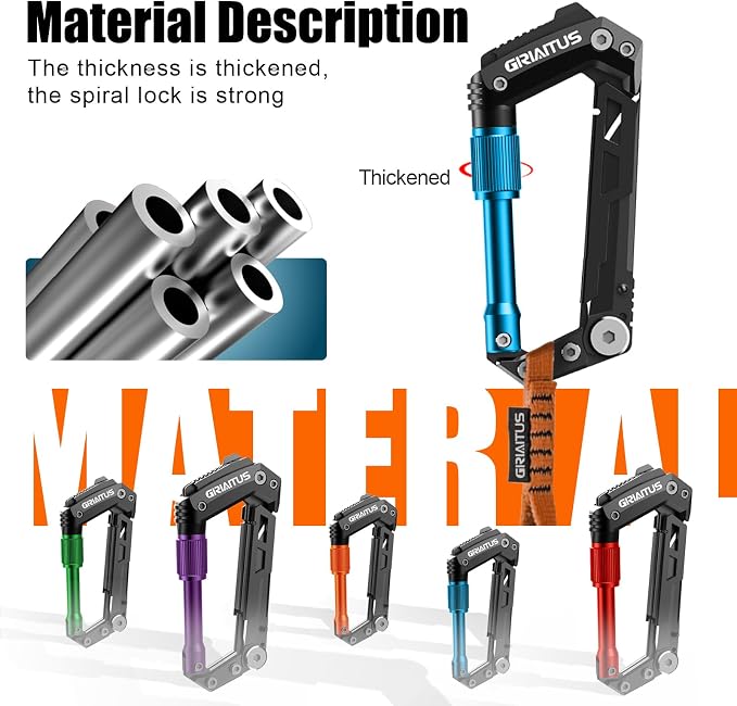 Carabiner Multitool with Pocket Knives, EDC Carabiners, Serrated Knife - Image 8