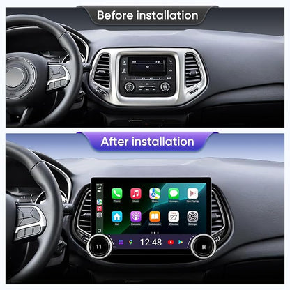 Car Stereo Radio for Jeep Compass 2017-2020 Wireless CarPlay Android Auto GPS - Image 2