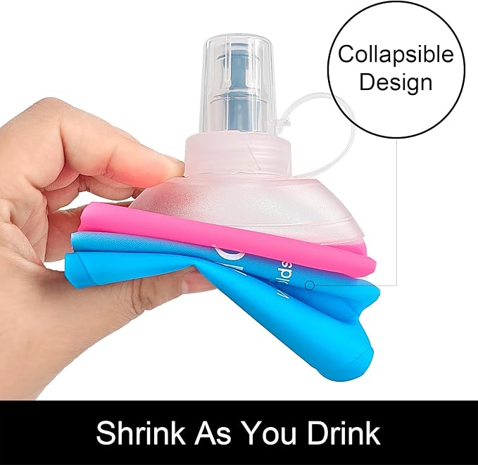 WILDREEDS 250ml Soft Flask, TPU Collapsible Soft Water Bottle - Image 3