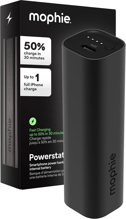 Mophie Powerstation Fast 5, 000mAh Power Bank |Portable | 20W, Single-Device by mophie