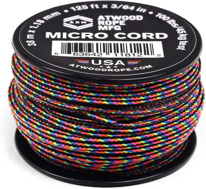 Atwood Rope MFG Micro Utility Cord 1.18mm X 125ft Reusable Spool | Tactical by AtwoodRopeMFG
