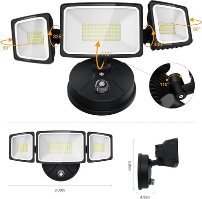 Onforu 70W Dusk to Dawn Outdoor Lighting, 7000LM Black Flood Lights Outdoor - Image 8