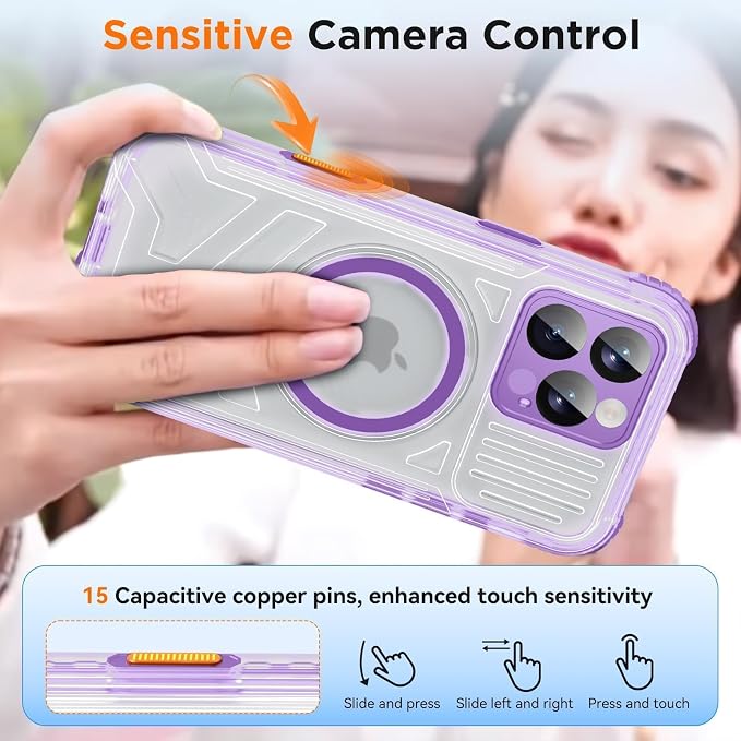 WIFORT for iPhone 16 Pro Waterproof Case, Fit for Magsafe Full Body Magnetic - Image 5