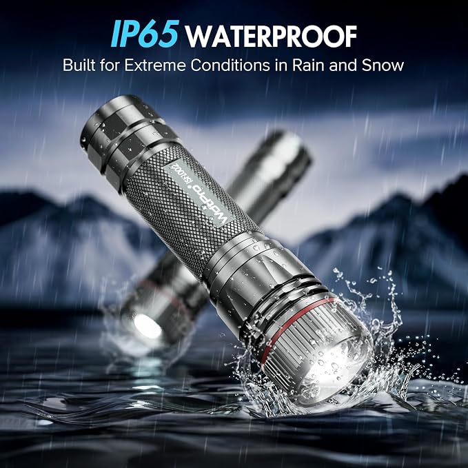 WdtPro Rechargeable Flashlights High Lumens, 1 Pack 10H Long Lasting Super - Image 6