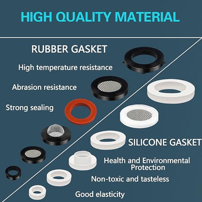 KEZE 24 Sizes Plumbing Washers Assorted Kit 165 PCS Garden Hose Washer Rubber - Image 6