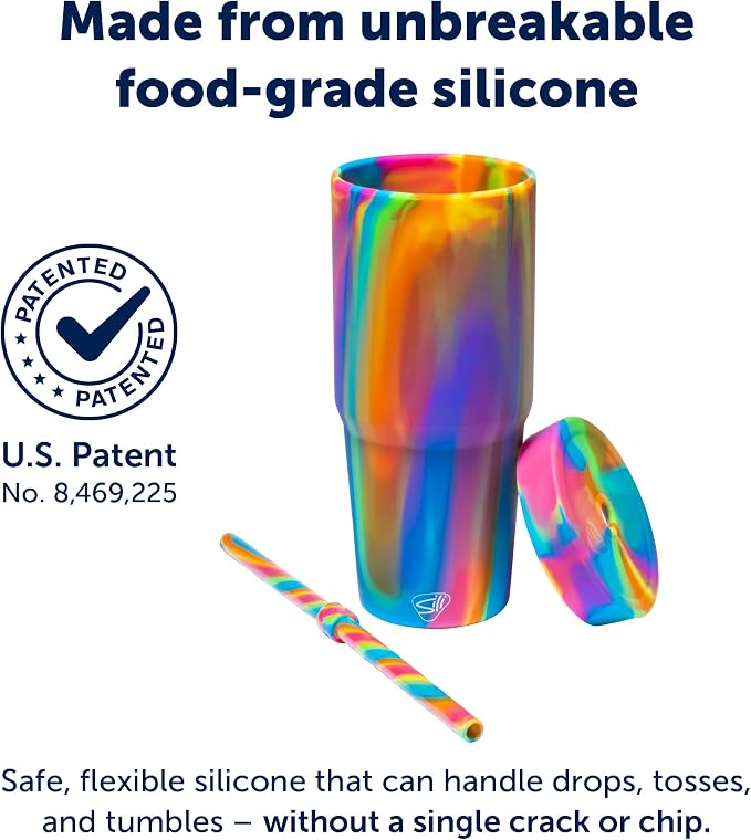 Silipint: 32oz Silicone TUMBLER CUP, Unbreakable, Dishwasher Safe - Image 3