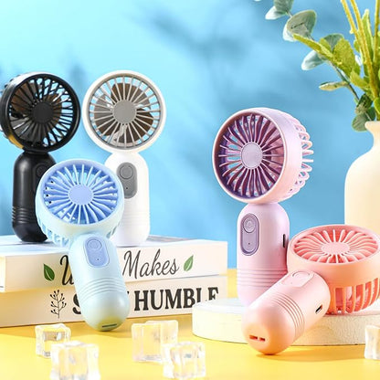 Rossesay 6 Pcs Mini Portable Fan Bulk Cute Handheld Lightweight Small Little - Image 4
