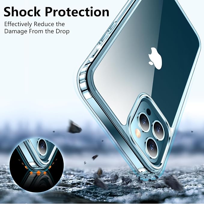 SPIDERCASE Deigned for iPhone 12 Pro Max Case, Slim Shockproof Phone Cases - Image 5