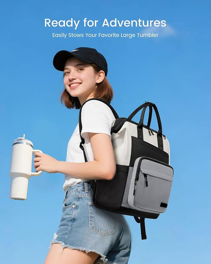 LOVEVOOK Laptop Backpack for Women, 15.6 Inch Travel Backpack for Work College - Image 2