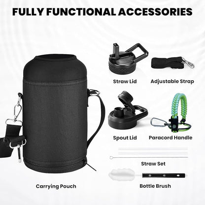 RAYMYLO Insulated Water Bottle 64 oz, Triple Wall Vacuum Stainless Steel - Image 6