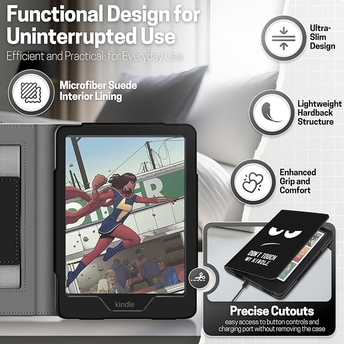 TNP Stand Case with Strap for Kindle Paperwhite 12th Gen 2024 / Kindle - Image 8
