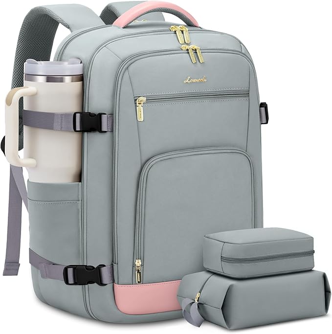 LOVEVOOK 40L Travel Backpack for Women Flight Approved, Carry on Backpack for by LOVEVOOK