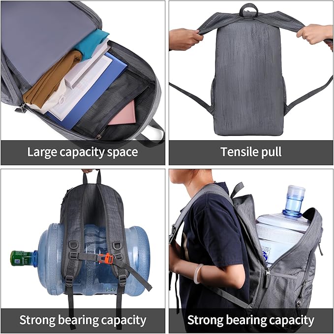 FENGDONG 35L Lightweight Foldable Waterproof Packable Travel Small Hiking - Image 3