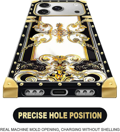 for iPhone 17 Pro Case Luxury Golden Decoration - Image 5