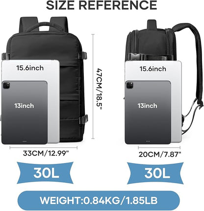 coowoz Large Travel Backpack For Women Men, Carry On Backpack Flight Approved - Image 3