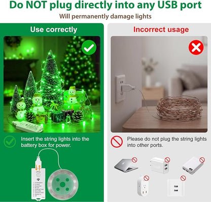 HXWEIYE Rechargeable Fairy Lights - Image 2