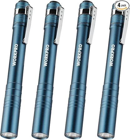 WORKPRO LED Pen Light, Aluminum Pen Flashlights, Pocket Flashlight by WORKPRO