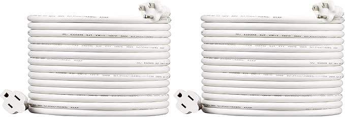 Amazon Basics Indoor Extension Cord, 3 Prong Outlet Extender Power Cord by AmazonBasics