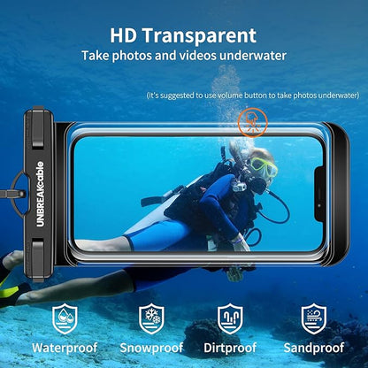 UNBREAKcable Waterproof Phone Pouch-2 Pack IPX8 Waterproof Phone Case - Image 3