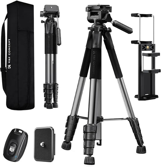 K&F CONCEPT Camera Tripod, Cellphone Clip by KFCONCEPT