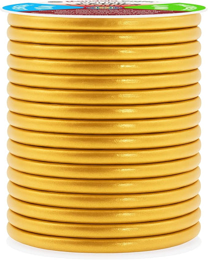 Mandala Crafts Round Genuine Gold Leather Cord - Image 2