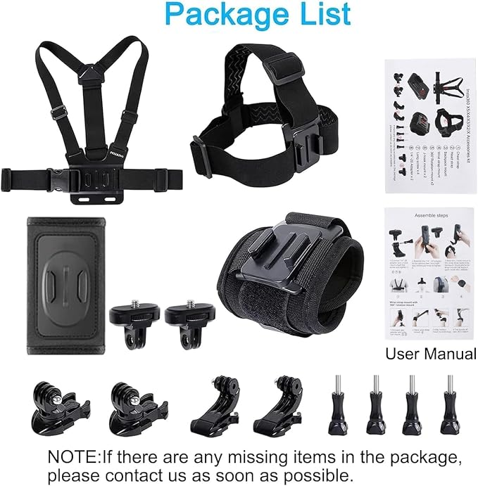 Accessories Kit for Insta360 One X5/X4/X4 Air/X3/X2, One R, X and GoPro Hero 9 - Image 9