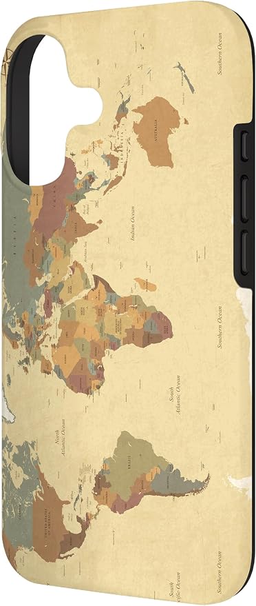 Globe Map Smartphone Cell Cover Gift World Map Pattern Phone Case - Image 2