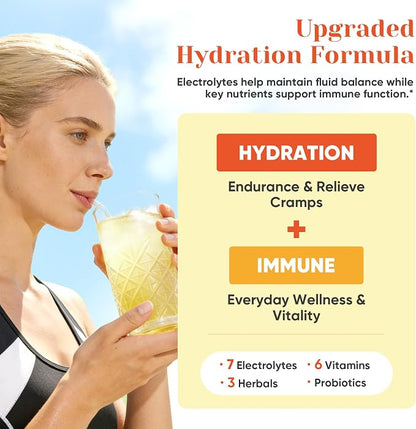 Venture Pal 2-in-1 Hydration + Immune Electrolytes Powder Packets - Image 3