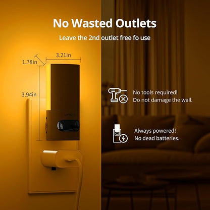 Lyridz Plug-in LED Amber Night Light - Image 7