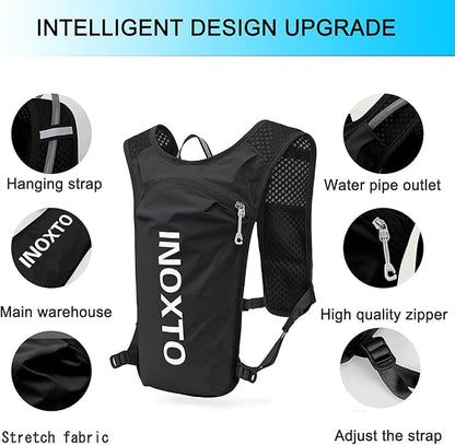 INOXTO Running Hydration Vest Backpack, Lightweight Insulated Pack - Image 2
