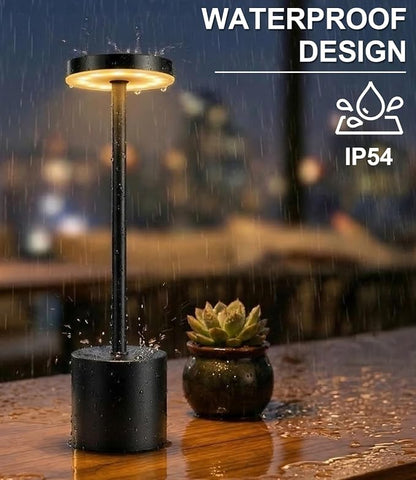Swinerton Black Cordless Table Lamp, Rechargeable 5000mAh Battery Powered - Image 8