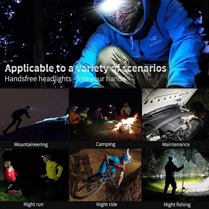 DARKBEAM COB Floodlight Headlamp USB Rechargeable - Image 9