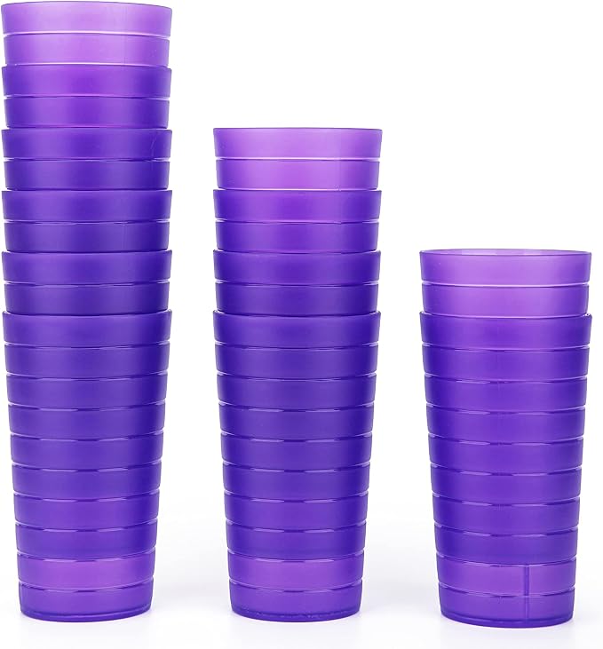 KX-WARE Mixed Drinkware 22-ounce Plastic Tumblers/Drinking Glasses/Party by KX-WARE