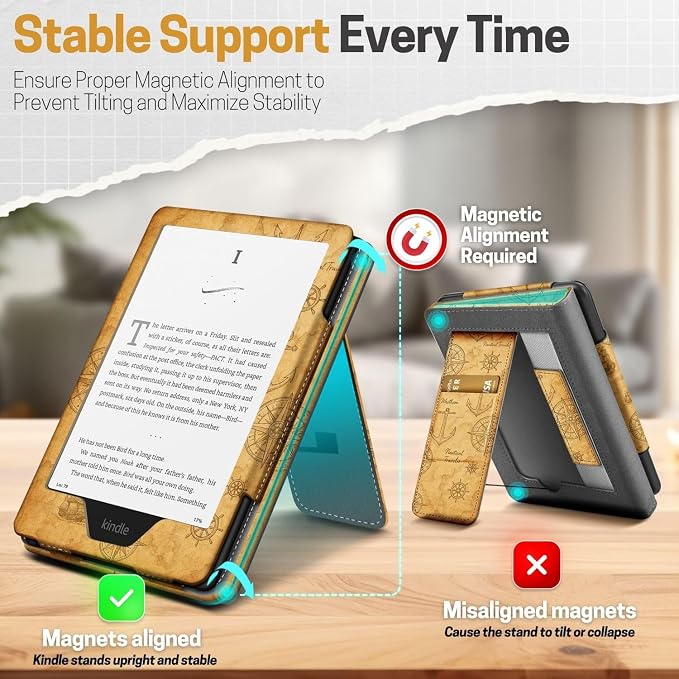 TNP Stand Case for Kindle Paperwhite 12th Generation 2024 / Kindle Colorsoft - Image 8