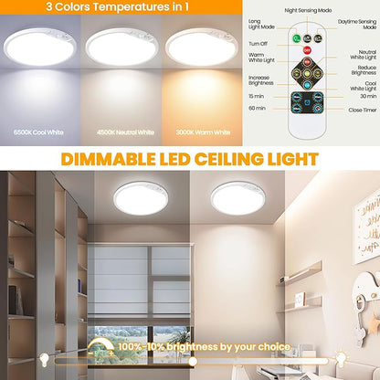 SunRider 12 Inch Rechargeable Motion Sensor LED Ceiling Light - Image 7