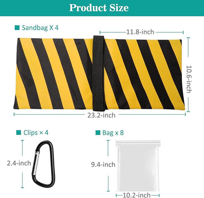 Aimosen 4 Packs Yellow Sandbag Weight Bags - Image 5