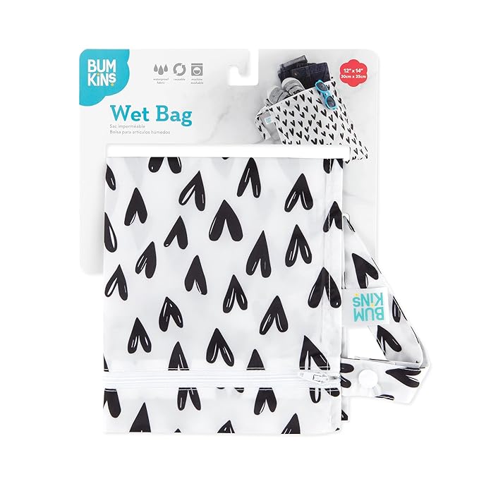 Bumkins Waterproof Wet Bag for Baby, Swim Suit, Cloth Diapers, Pump Parts - Image 6