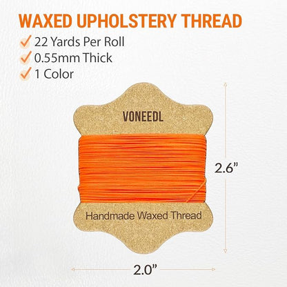 Upholstery Repair Kit: Waxed Sewing Thread & Heavy Duty Needles - Image 3