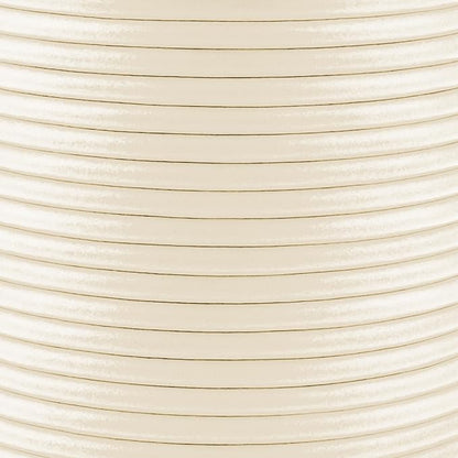 Mandala Crafts Round Genuine Cream Leather Cord - Image 3