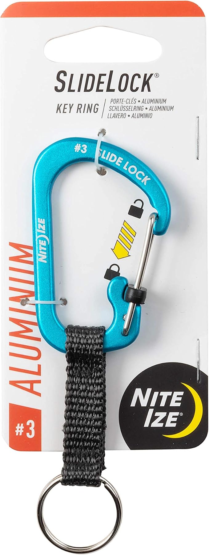 Nite Ize SlideLock Key Ring, Locking Carabiner Key Chain - Image 8
