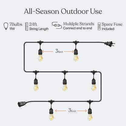 Brightech Ambience Pro Incandescent Outdoor String Lights - Image 3