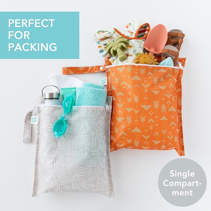 Bumkins - Waterproof Wet Bag - For Baby, Swim Suit, Cloth Diapers, Pump Parts - Image 2
