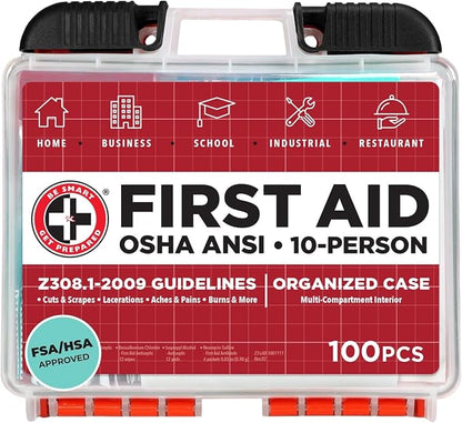 Be Smart Get Prepared OSHA/ANSI First Aid Kit by BeSmartGetPrepared