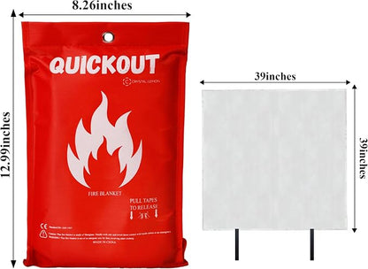 C CRYSTAL LEMON Fire Blanket for Home and Kitchen, Fiberglass Fire Blanket - Image 3