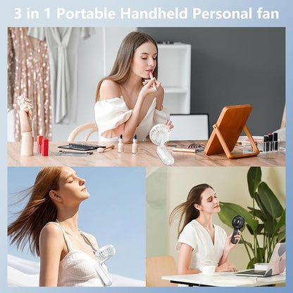 Portable Fan, Handheld Fans 2-Pack, 180° Foldable Hand Held Fan - Image 5